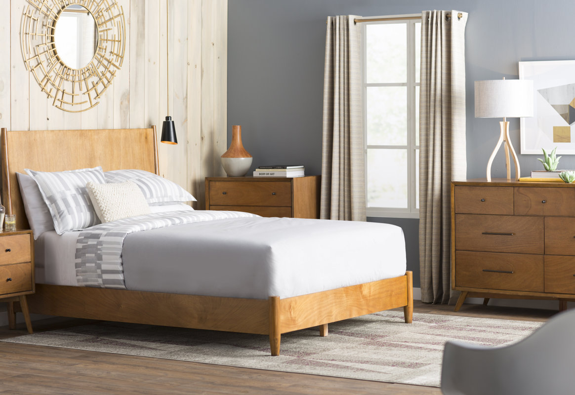 MidCentury Modern Bedroom Design Photo by Langley Street